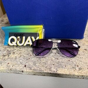 Quay Australia High Key Purple Aviator Sunglasses